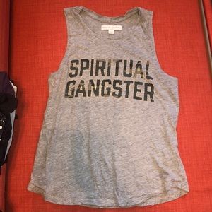 Spiritual Gangster Army gray Tank small